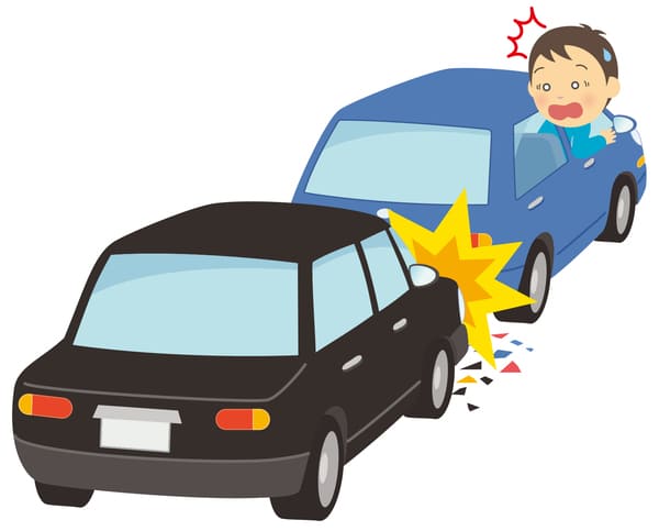 交通事故のイラスト