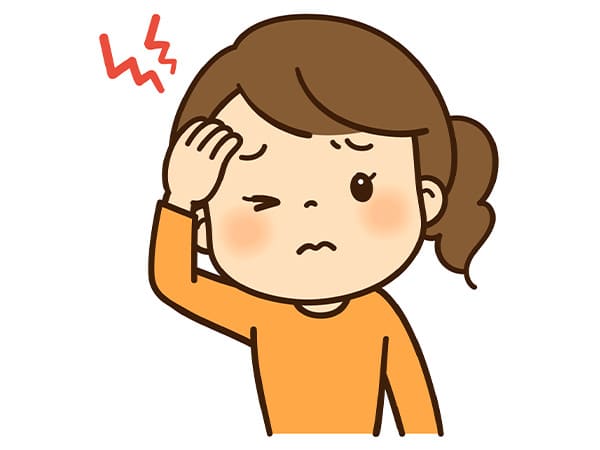 頭痛のイラスト