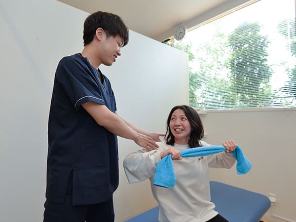 ストレッチ方法の案内
