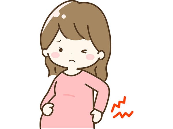 腰が痛い妊婦さん