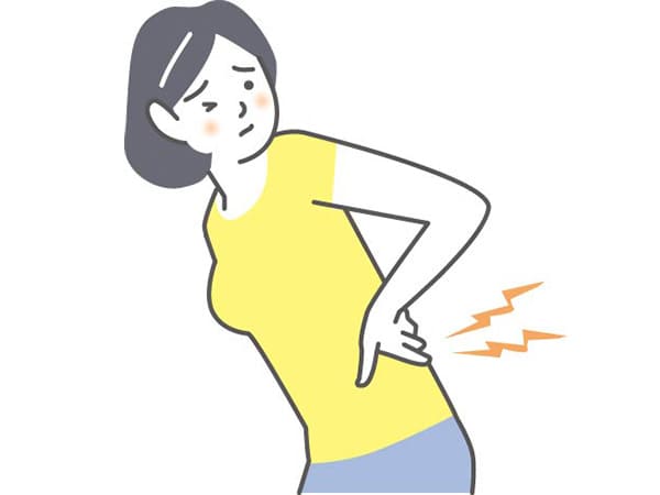 腰痛の女性